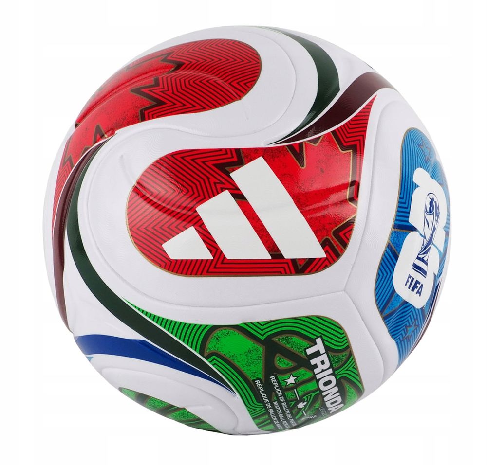 adidas Ball Trionda Fußball Weltmeisterschaft 2026 World Cup Liga Ball - white/royblu/solblu/p