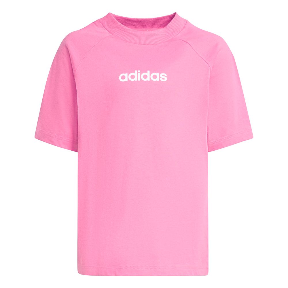 adidas Lk Lin Tee 160 - pnkfus/white
