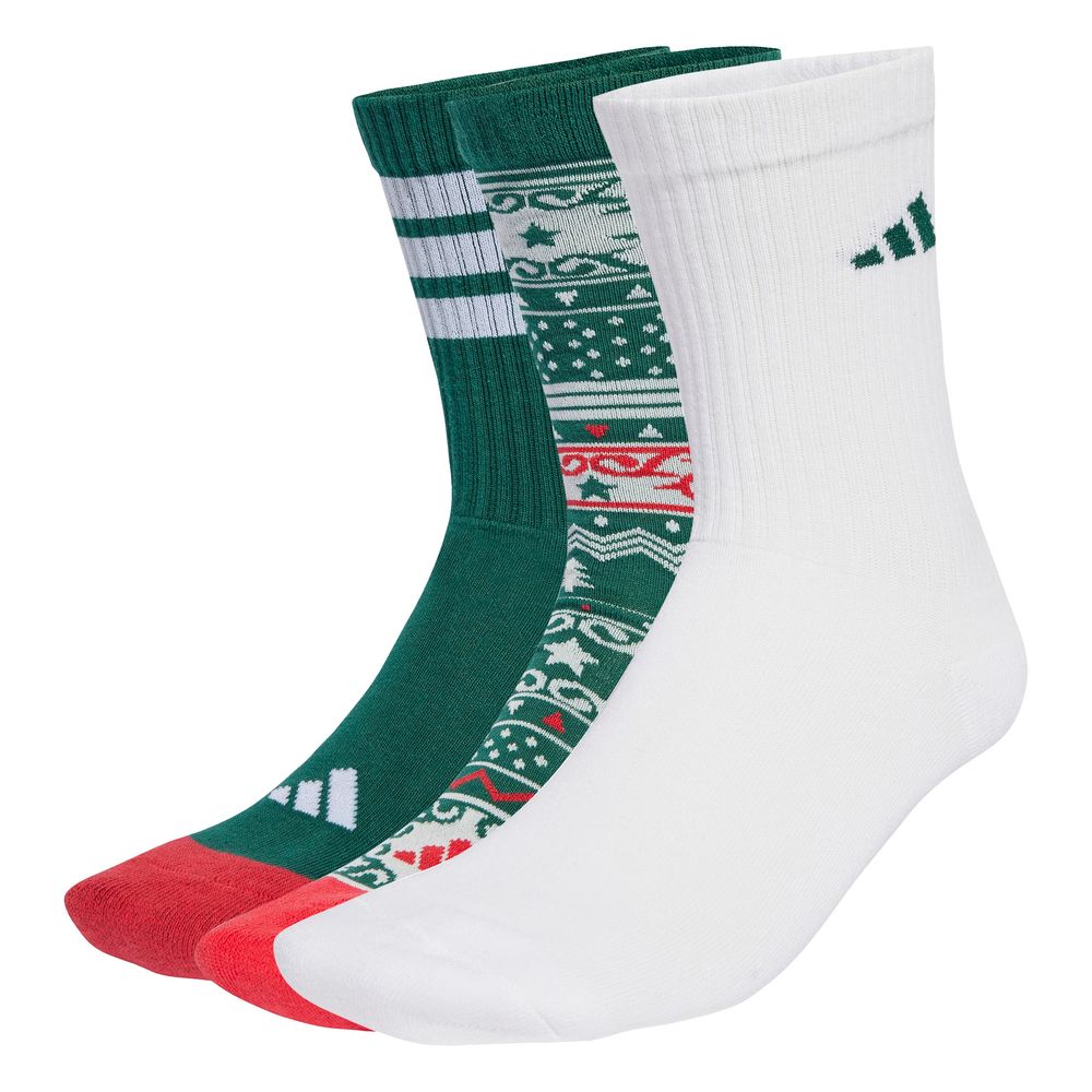 adidas Gfx Crew 3Pp - cgreen/white/purrub