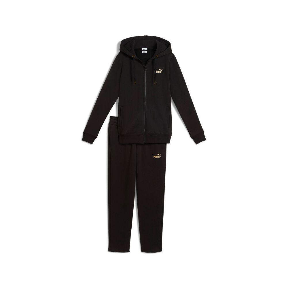 Puma Metallic Hooded Sweat Suit FL op - schwarz