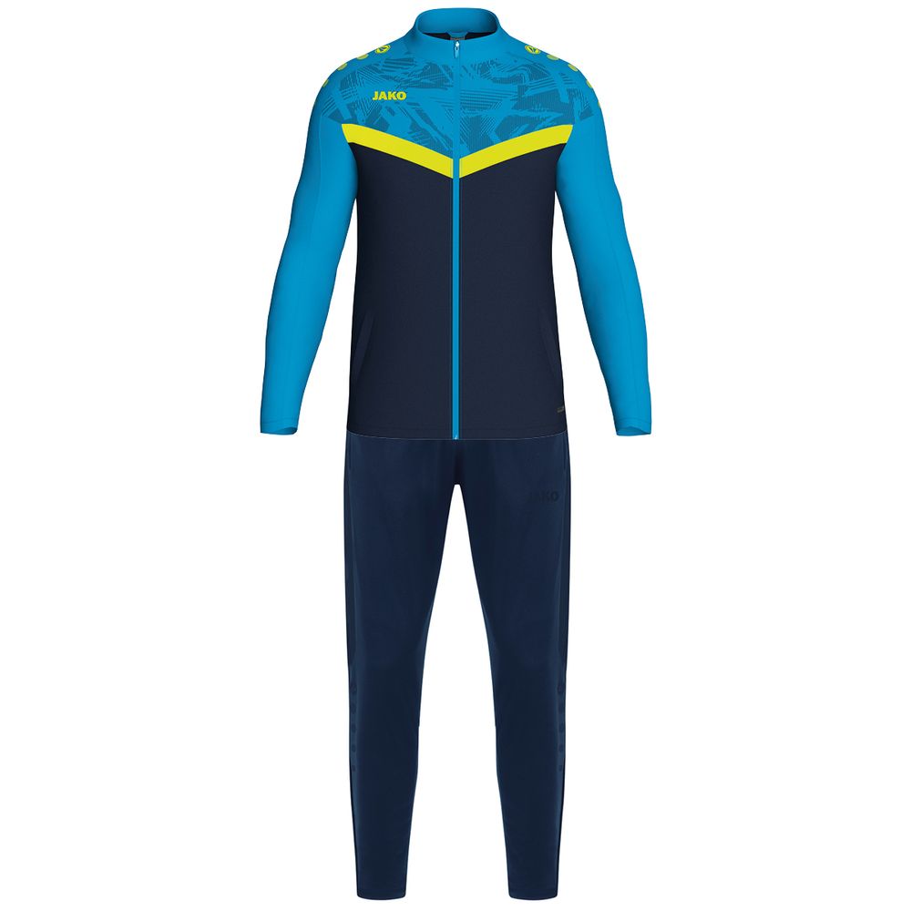 Jako Polyesteranzug Iconic - marine/jako blau/neongelb