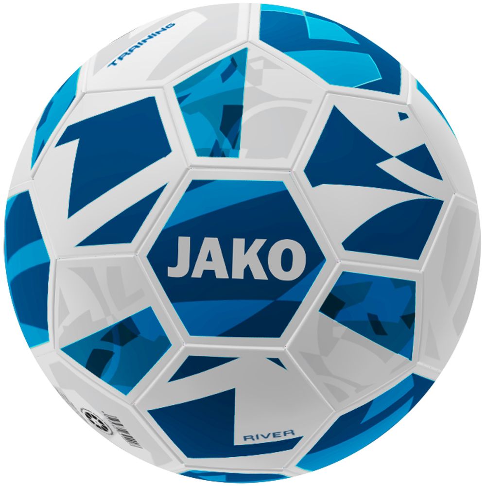Jako Trainingsball River - weiß/navy