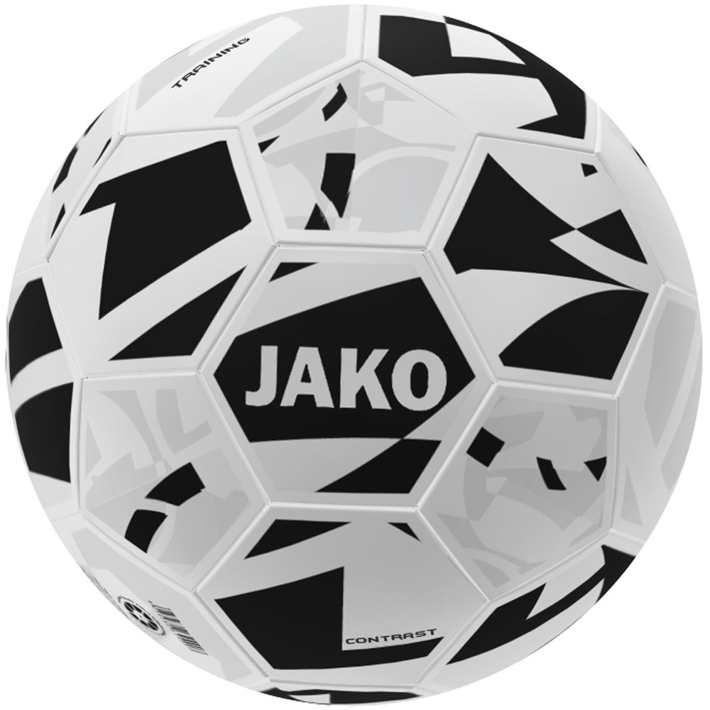 Jako Trainingsball Contrast - weiß/schwarz