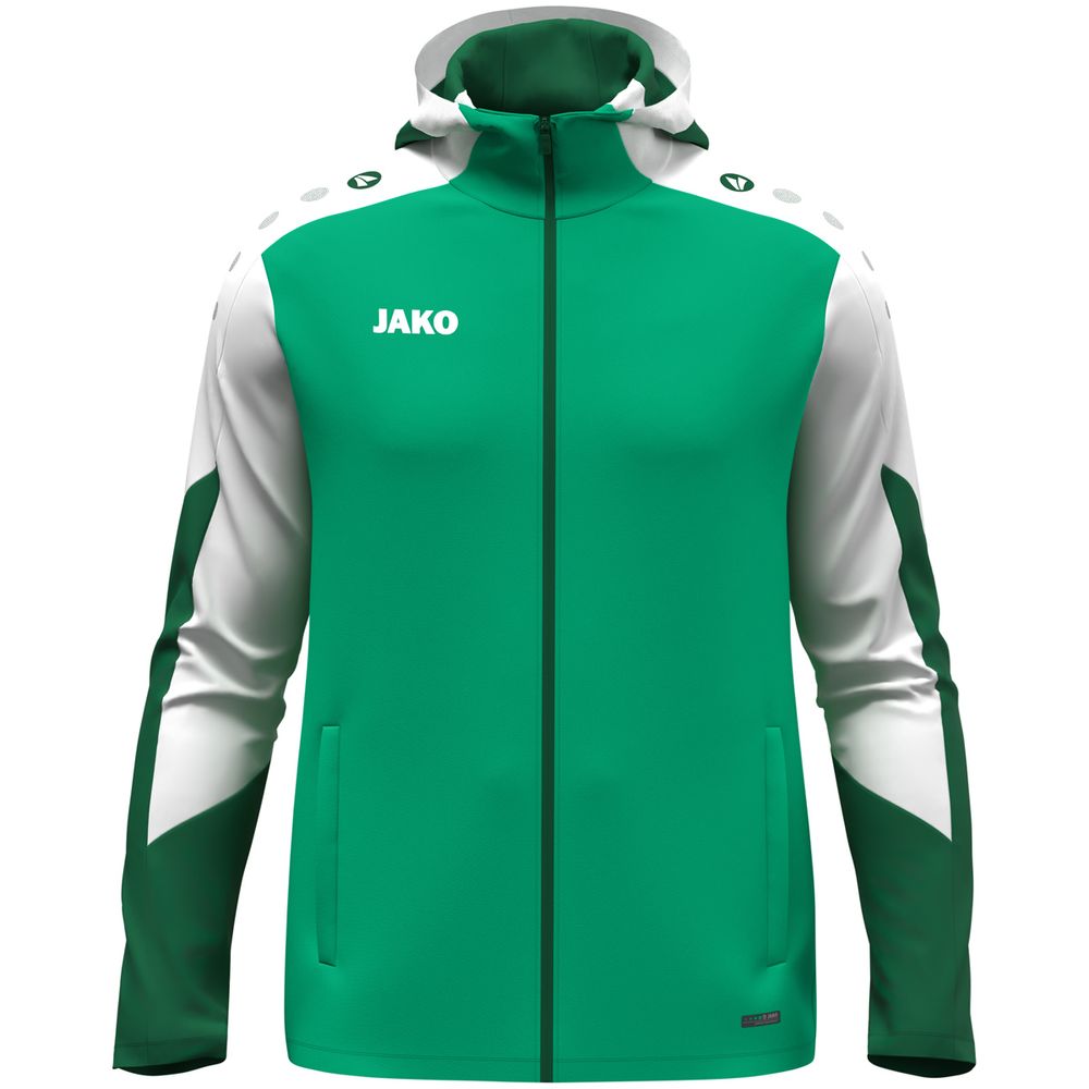 Jako Kapuzenjacke Dynamic - grün/weiß/dunkelgrün