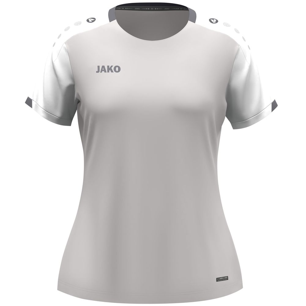 Jako T-Shirt Dynamic Damen - hellgrau/weiß/grau