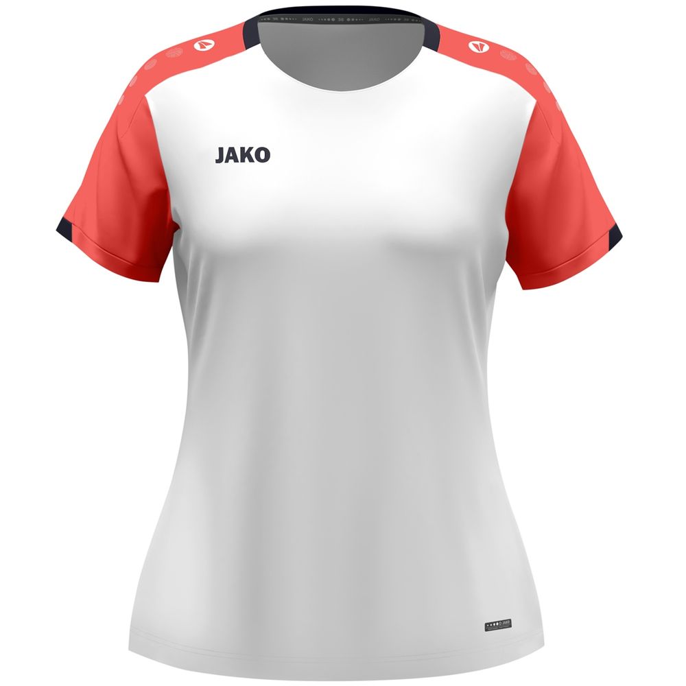 Jako T-Shirt Dynamic Damen - weiß/coral/marine