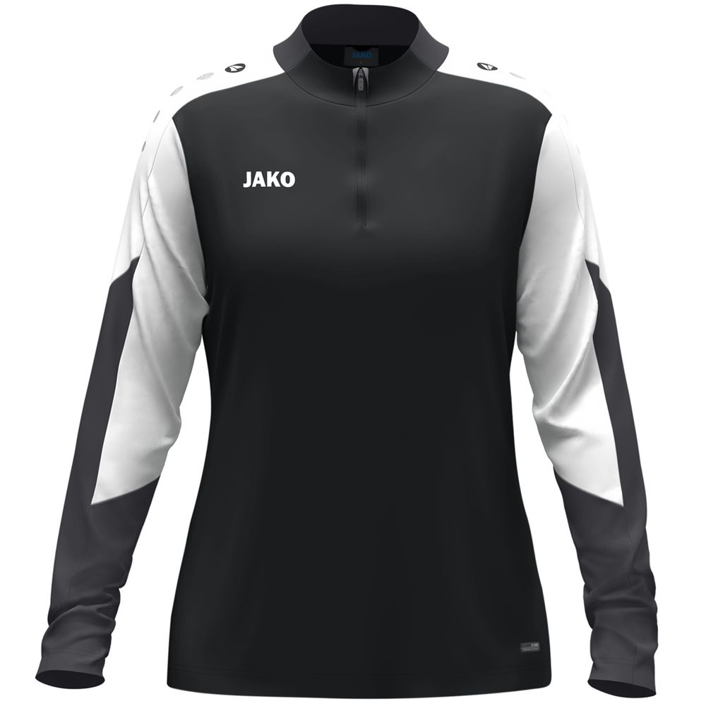 Jako Ziptop Dynamic Damen - schwarz/weiß/anthrazit