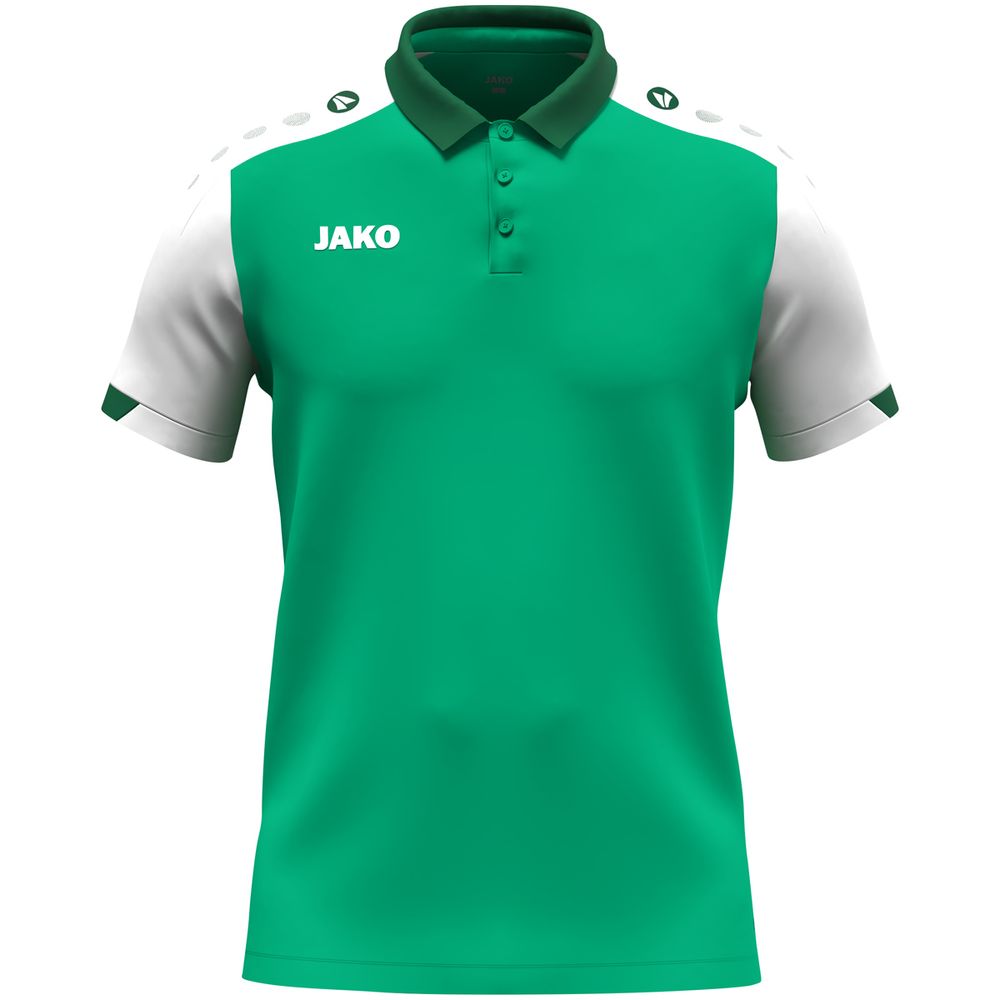 Jako Polo Dynamic - grün/weiß/dunkelgrün