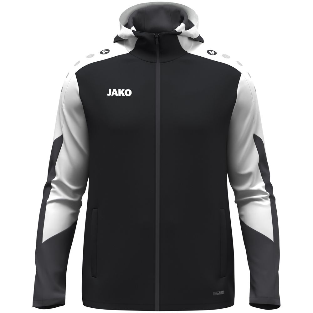 Jako Kapuzenjacke Dynamic - schwarz/weiß/anthrazit
