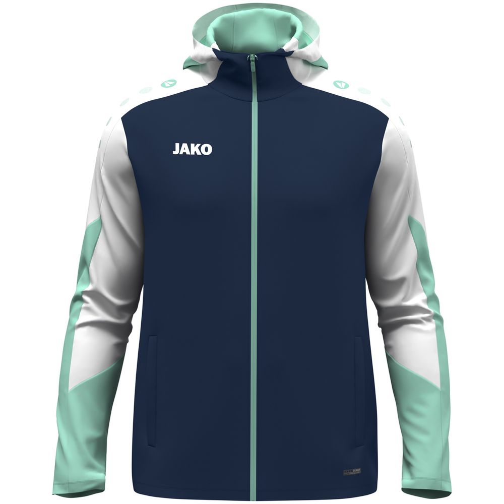 Jako Kapuzenjacke Dynamic - marine/weiß/minze