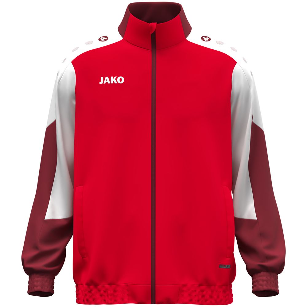Jako Webjacke Dynamic - rot/weiß/dunkelrot