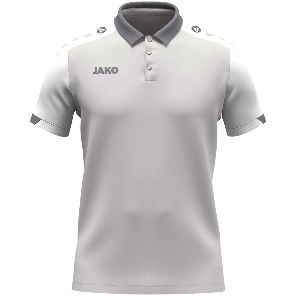 Jako Polo Dynamic - hellgrau/weiß/grau