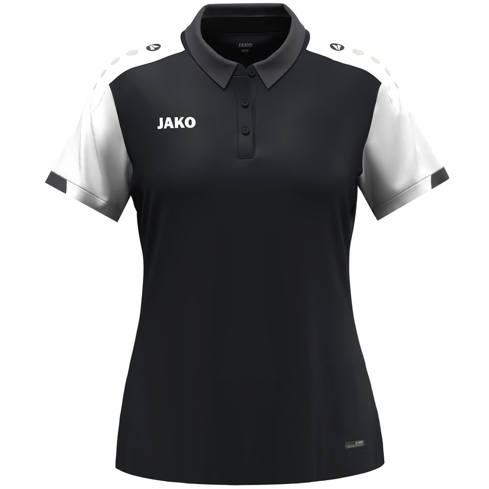 Jako Polo Dynamic Damen - schwarz/weiß/anthrazit