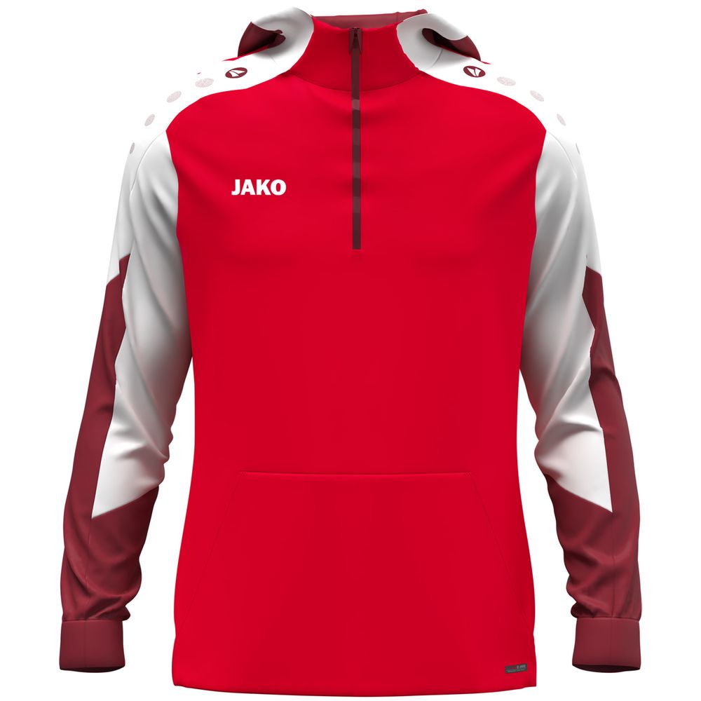 Jako Zip Hoodie Dynamic - rot/weiß/dunkelrot