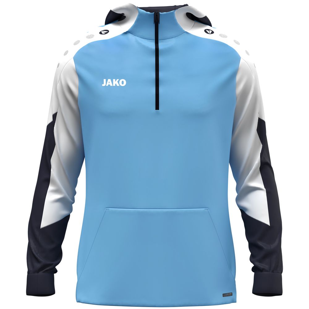 Jako Zip Hoodie Dynamic - skyblue/weiß/marine