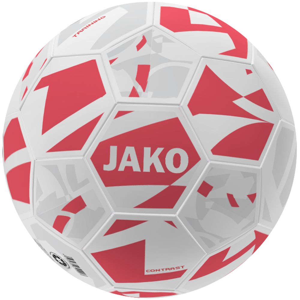 Jako Trainingsball Contrast - weiß/coral