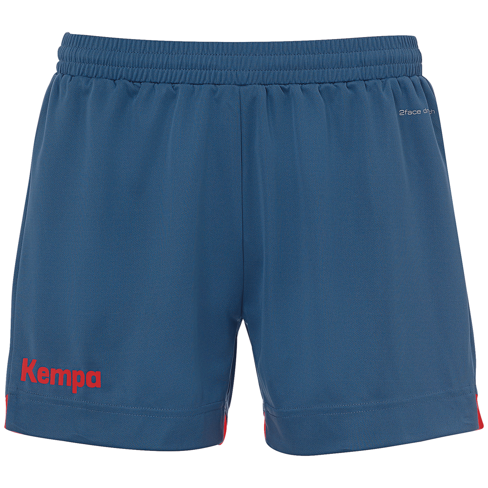 Kempa Player Shorts Women - ice grau/fluo rot