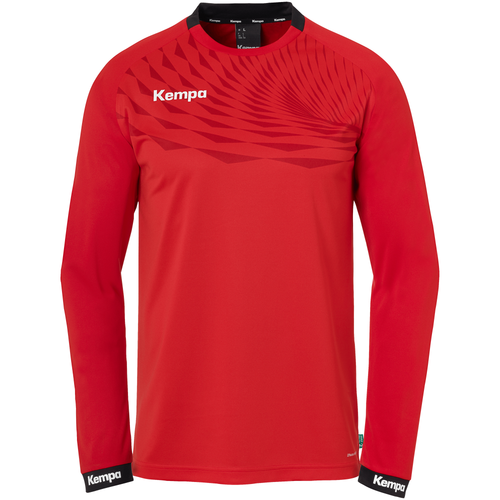 Kempa Wave 26 Longsleeve - rot/chilirot