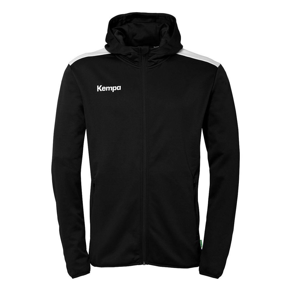 Kempa Emotion 27 Kapuzenjacke - schwarz/weiß