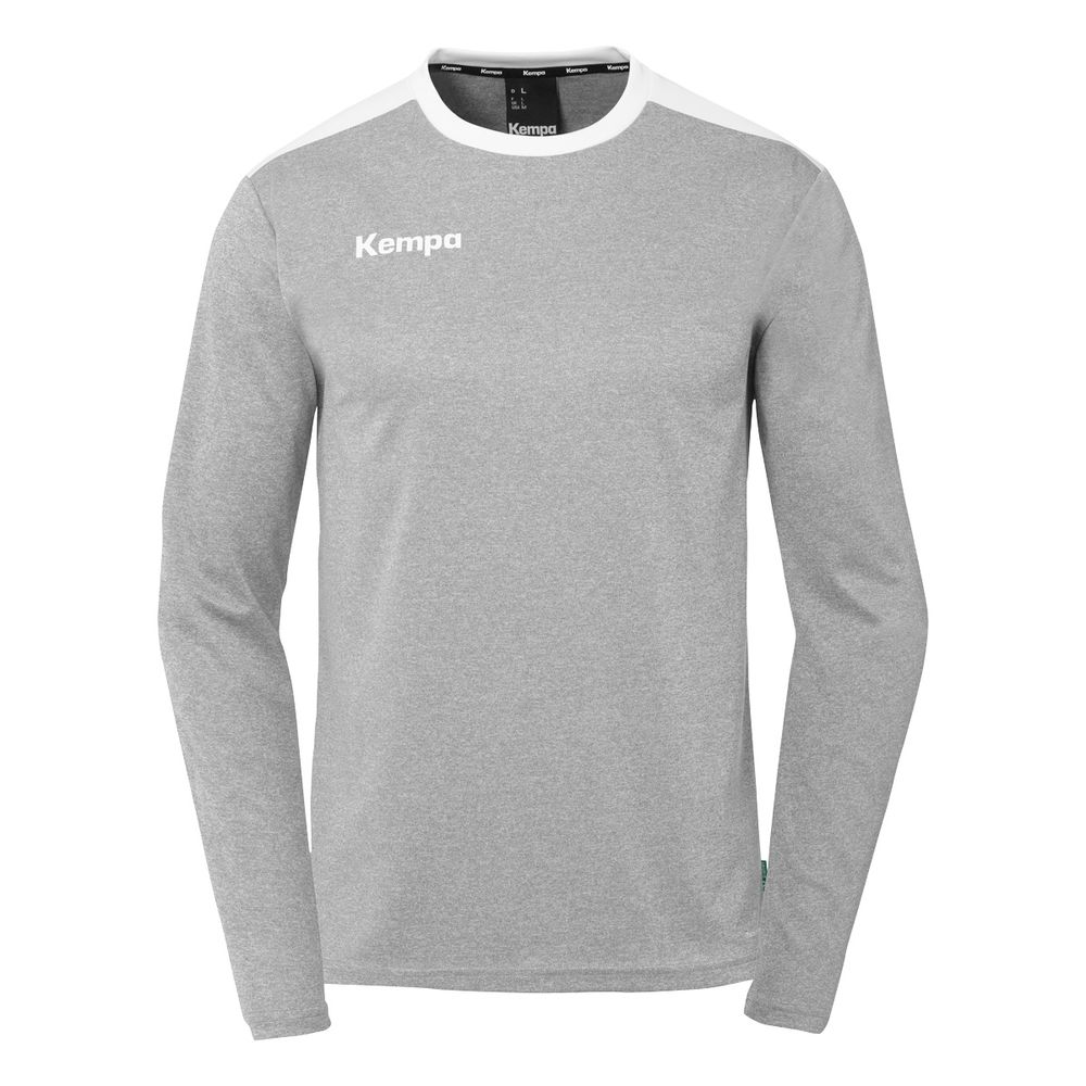 Kempa Emotion 27 Langarmshirt - dark grau melange/weiß