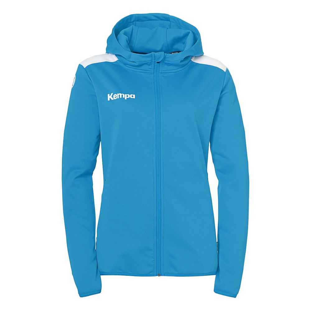 Kempa Emotion 27 Kapuzenjacke Damen - kempablau/weiß