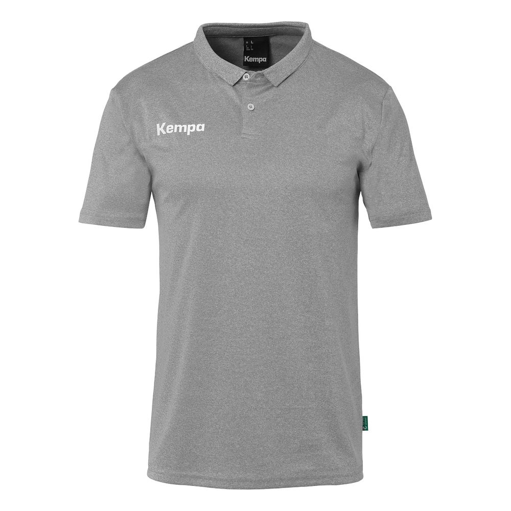 Kempa Poly Polo Shirt - dark grau melange