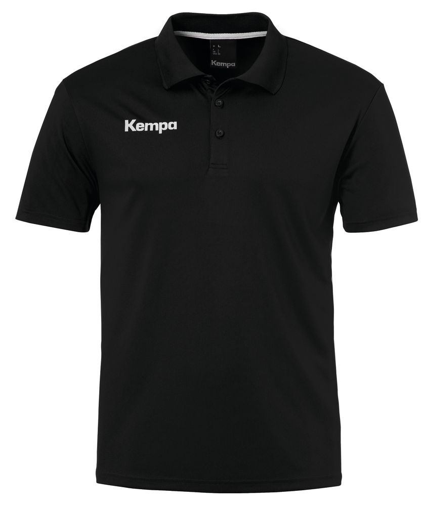 Kempa Poly Polo Shirt - schwarz