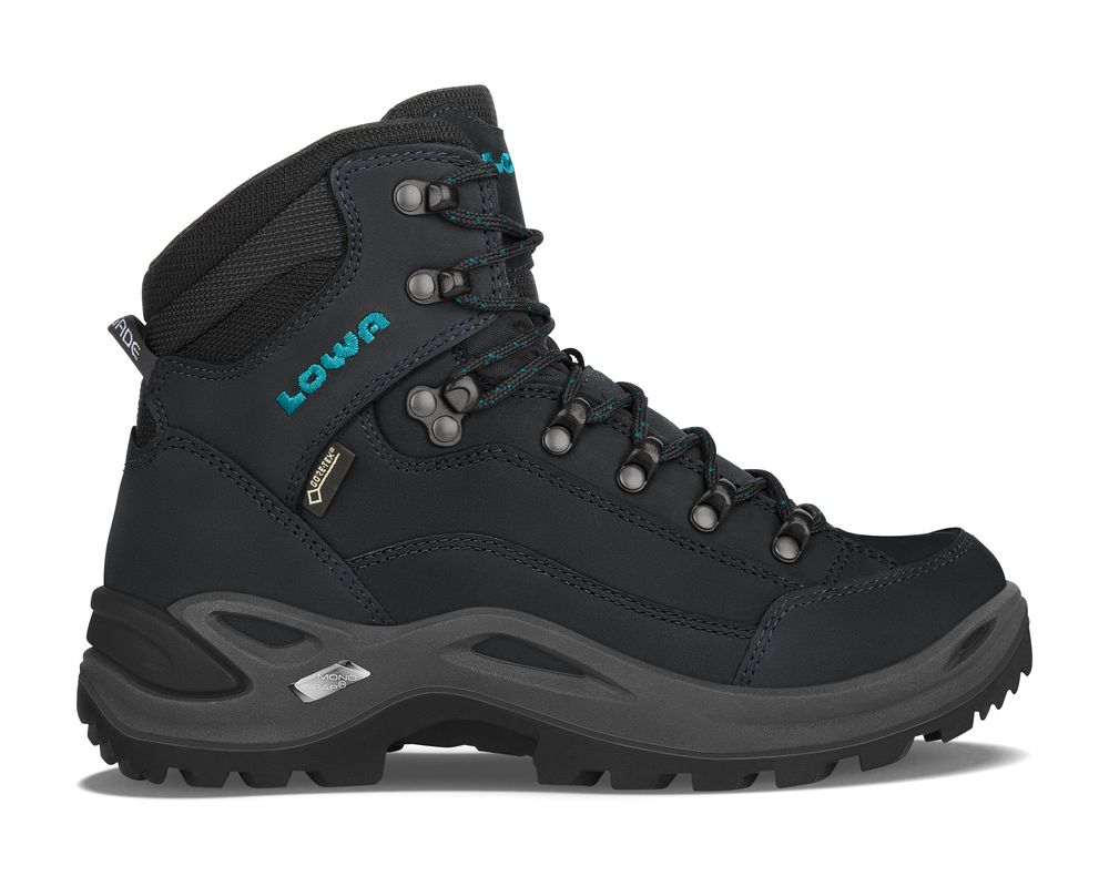 Lowa RENEGADE GTX MID Ws - asphalt/türkis