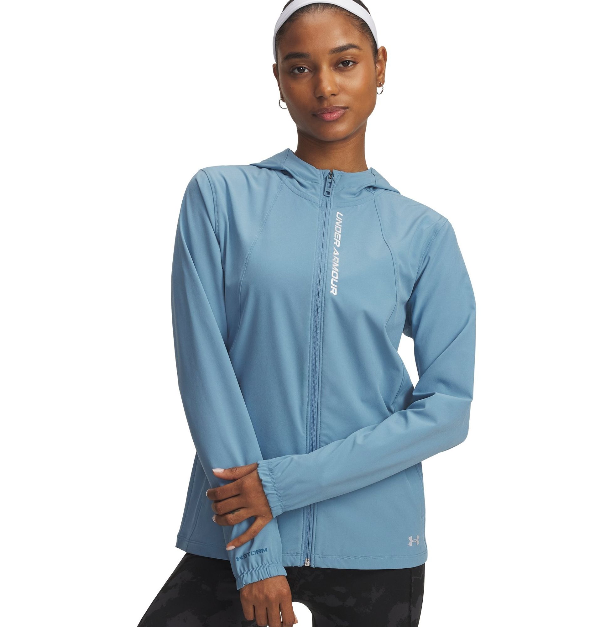 Under Armour Ua Outrun The Storm Jacket - blue smoke