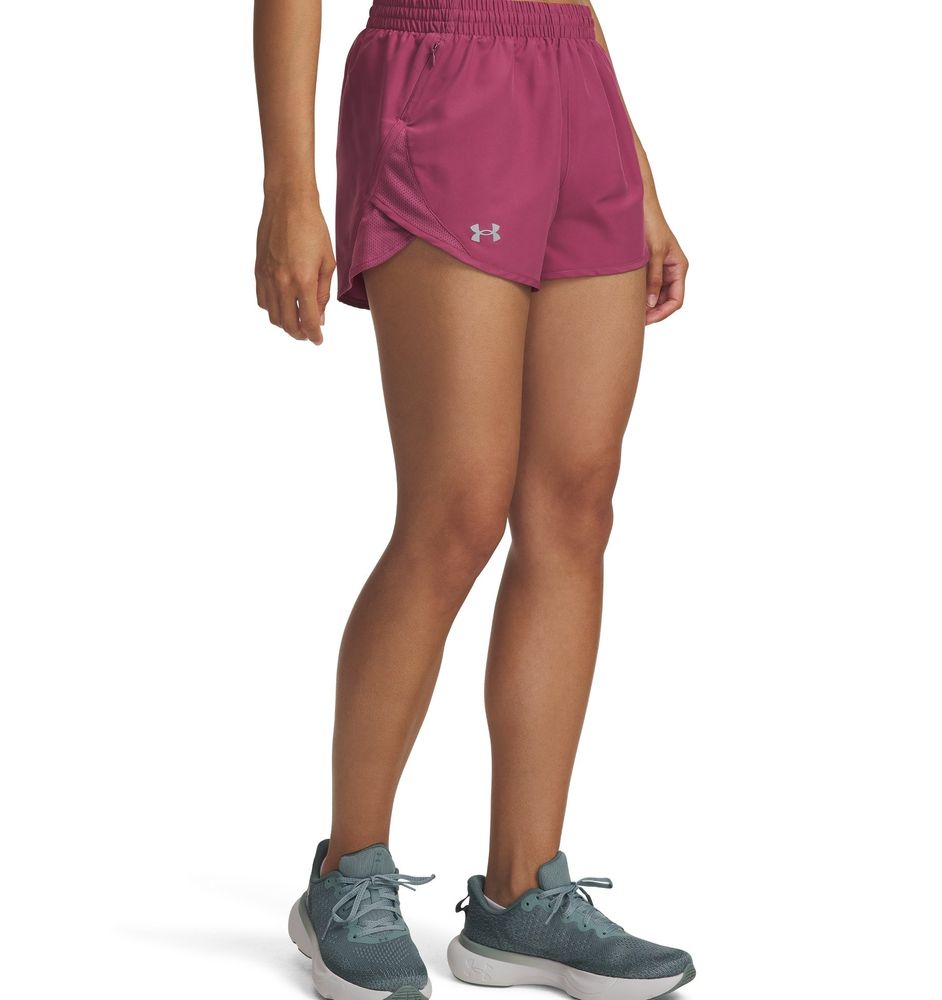 Under Armour Ua Fly By 3'' Shorts - fuchsia dusk