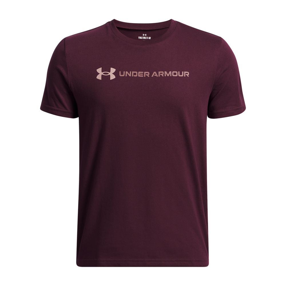 Under Armour Ua B Logo Wordmark Ss - dark maroon