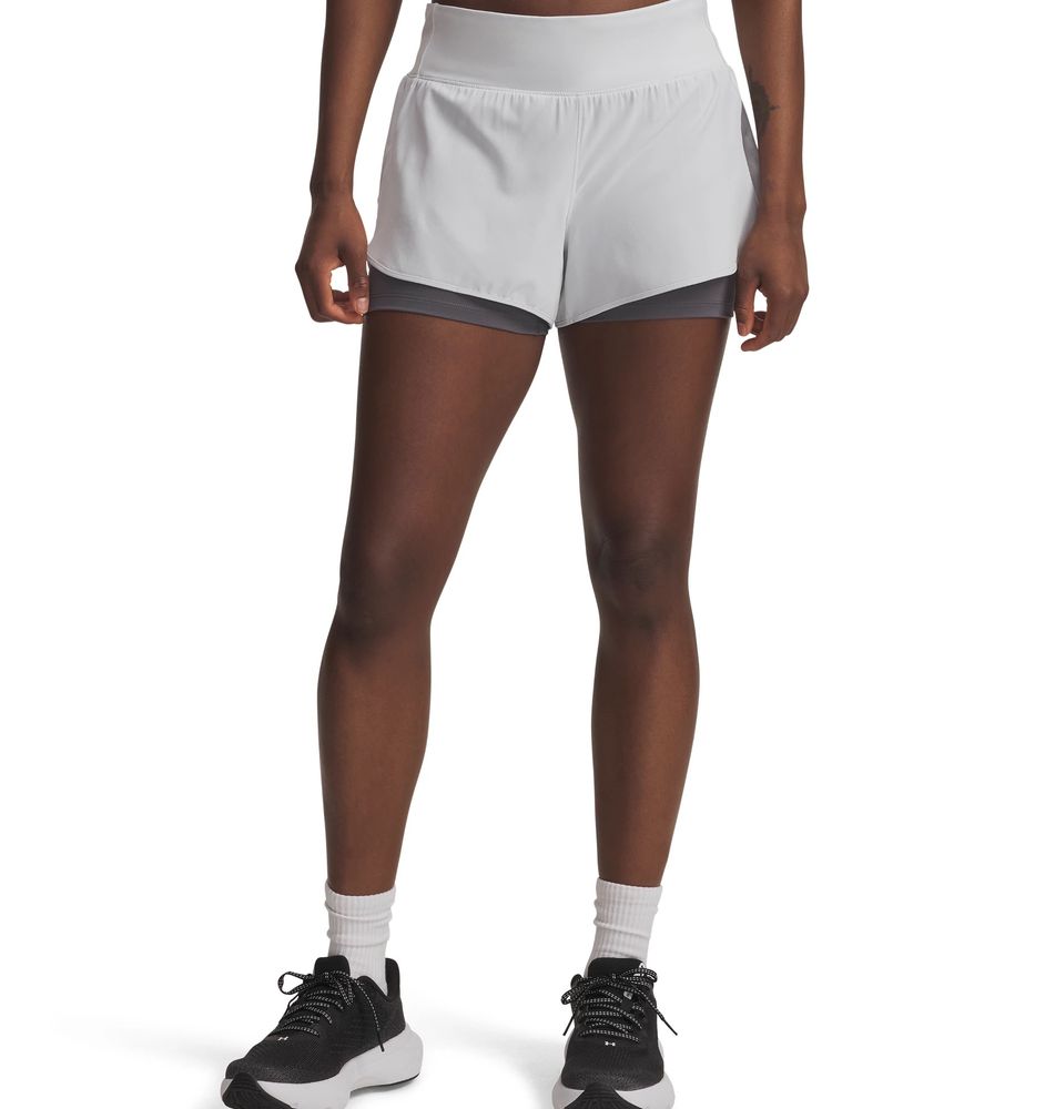 Under Armour Ua Launch Pro 3" 2In1 Shorts - halo gray