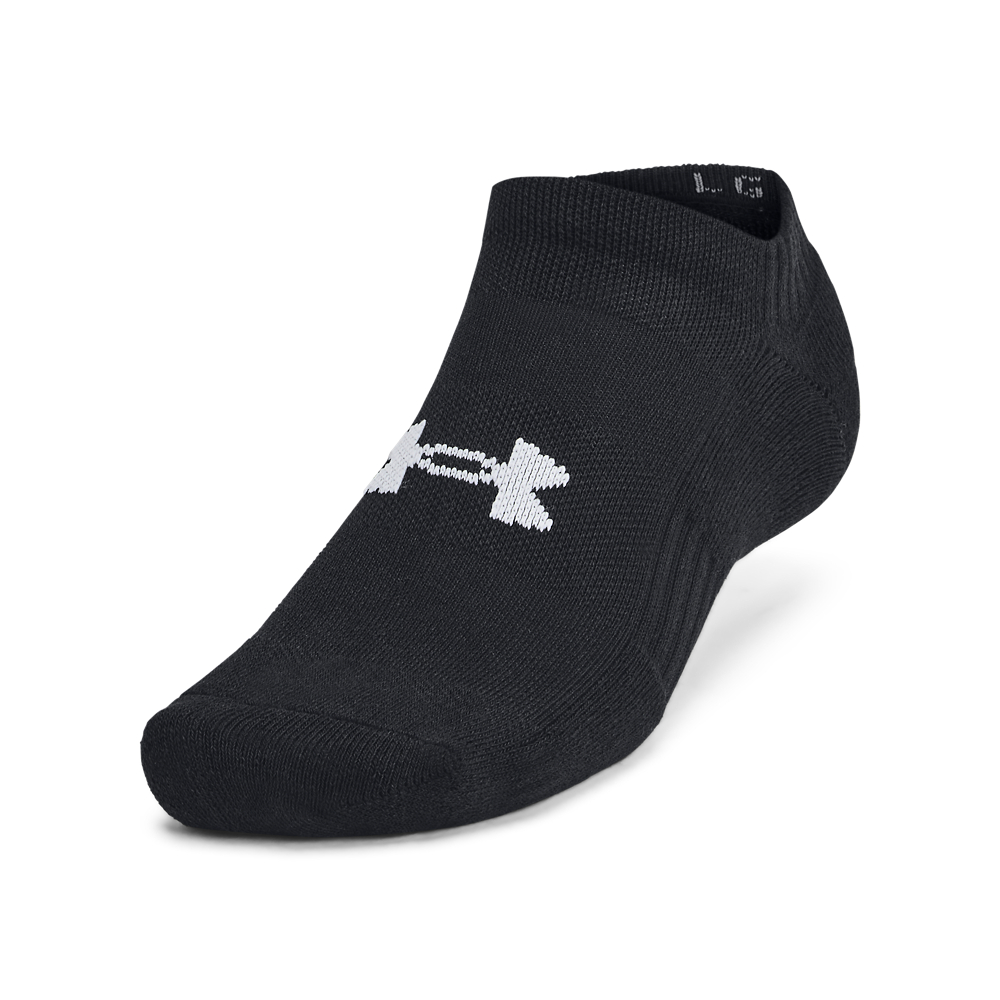 Under Armour Unisex Ua Tc 3Pk No Show - black