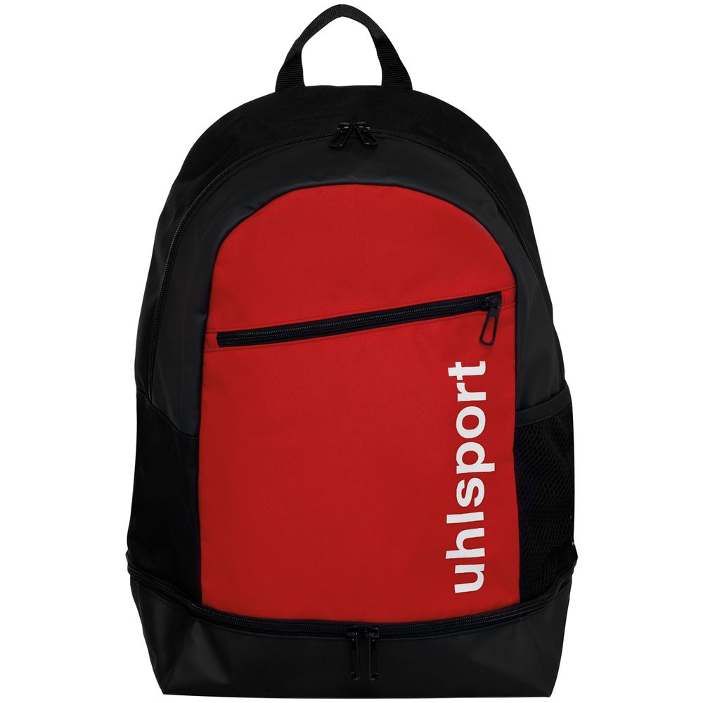 Uhlsport Essential Backpack W. Bott. Compartm. - rot/schwarz/weiß