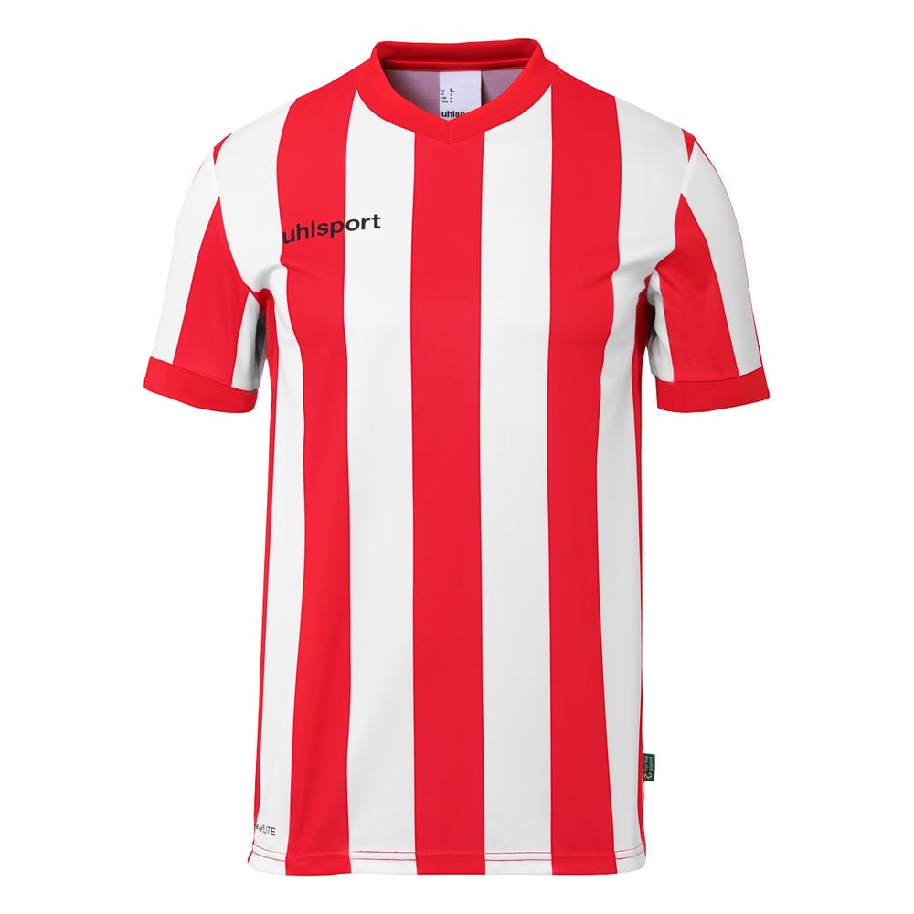 Uhlsport Retro Stripe Shirt Kurzarm - rot/weiß