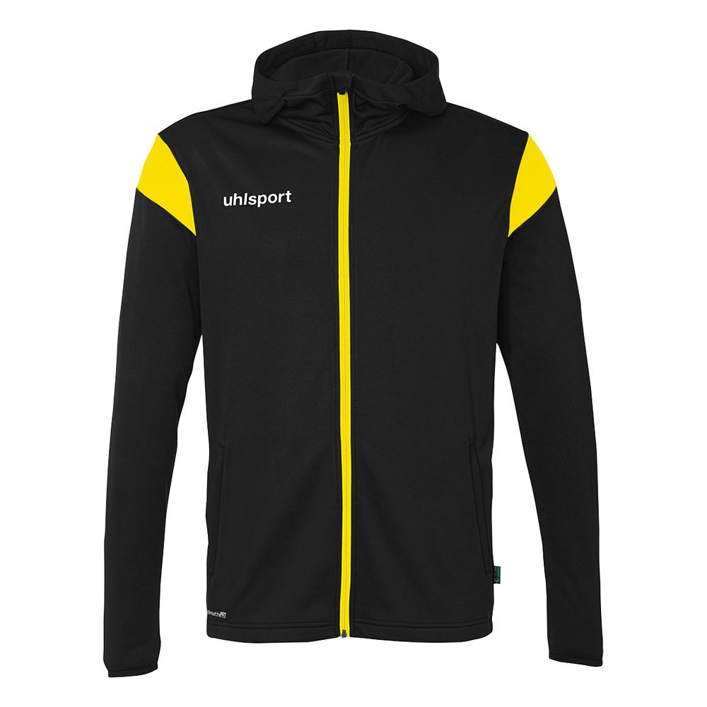 Uhlsport Squad 27 Track Hood Jacke - schwarz/limonengelb