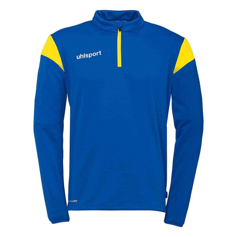 Uhlsport Squad 27 1/4 Zip Top - azurblau/limonengelb