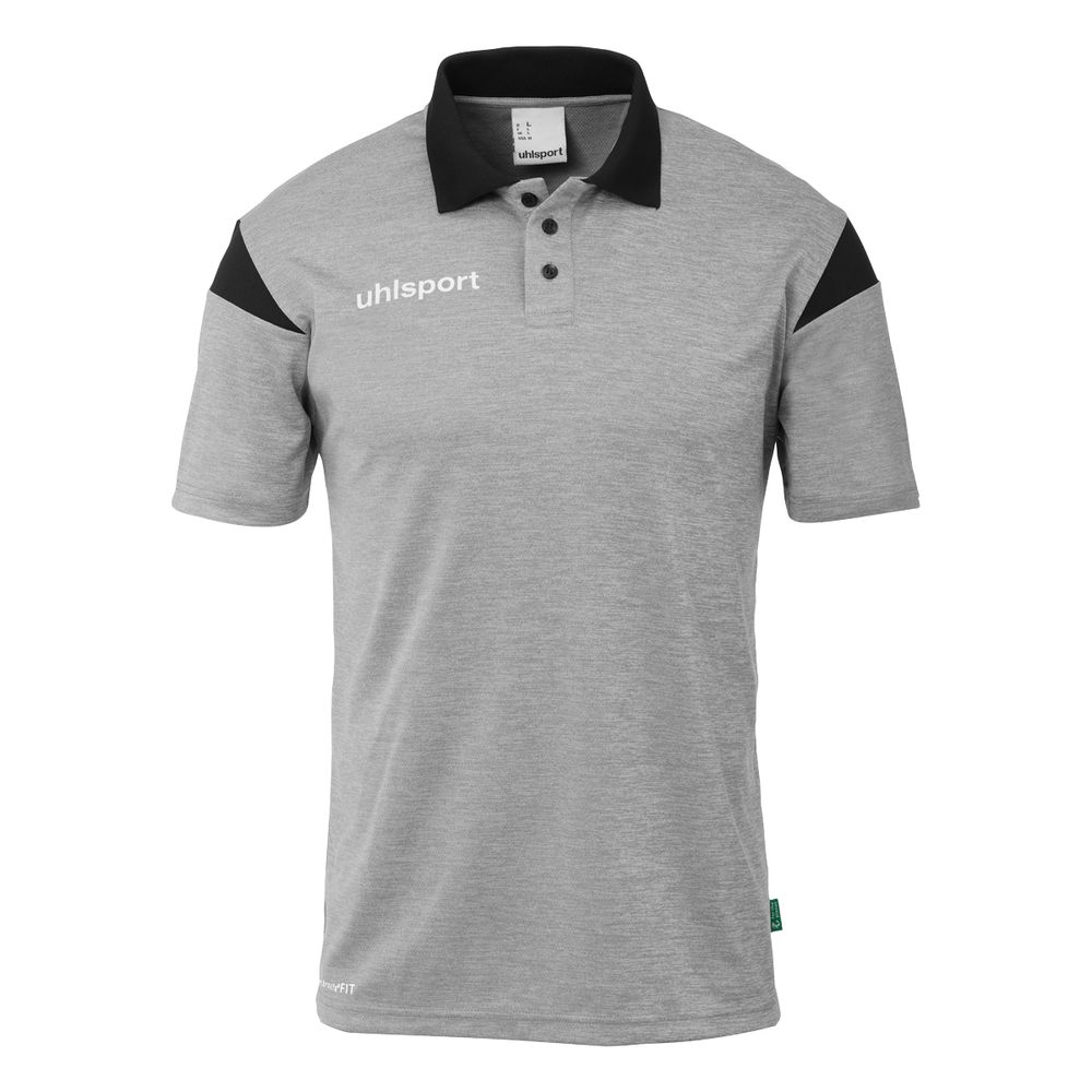 Uhlsport Squad 27 Polo Shirt - dark grau melange/schwarz