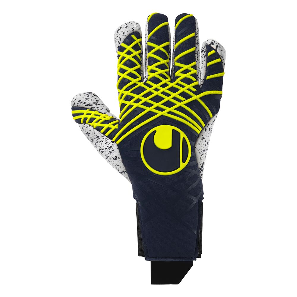 Uhlsport Prediction Supergrip+ Finger Surround - marine/weiß/fluo gelb