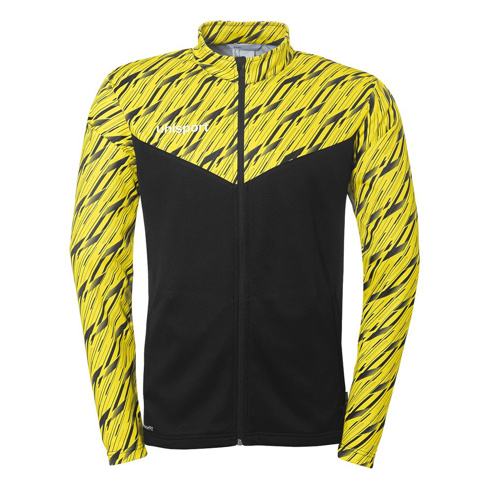 Uhlsport Progressive 28 Poly Jacke - schwarz/limonengelb