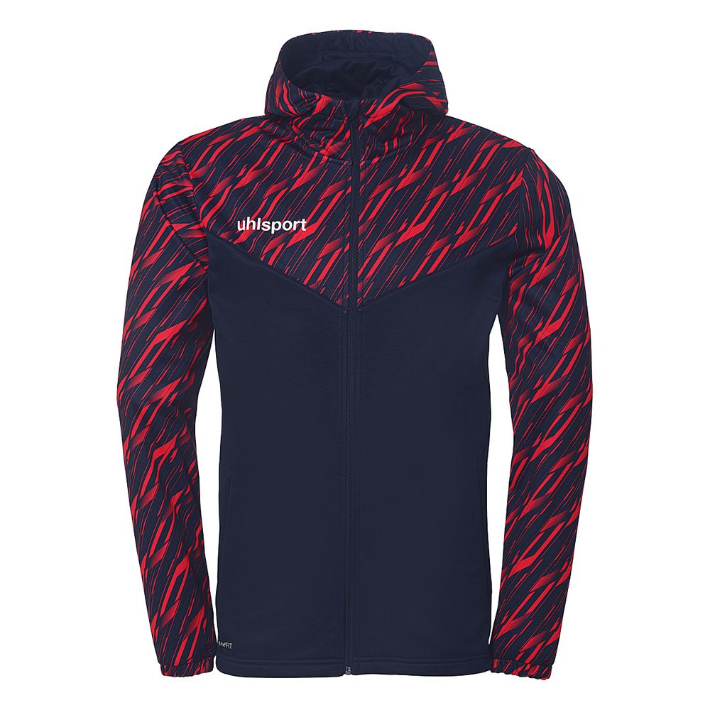 Uhlsport Progressive 28 Multi Hood Jacke - marine/rot