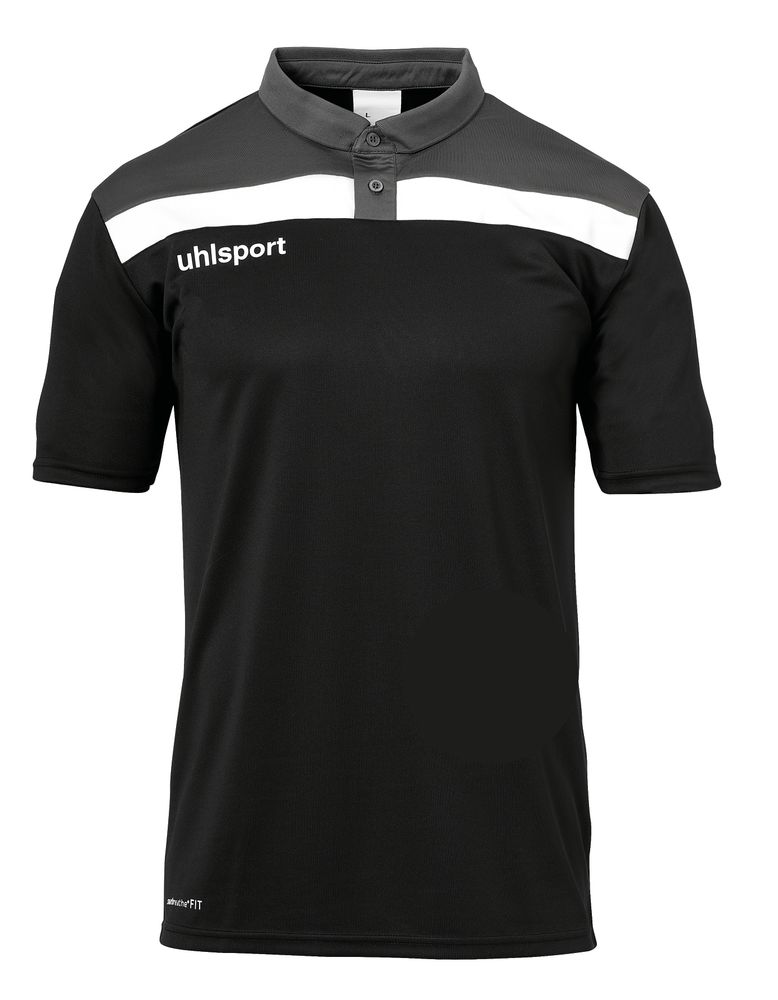 Uhlsport Offense 23 Polo Shirt - schwarz/anthra/weiß