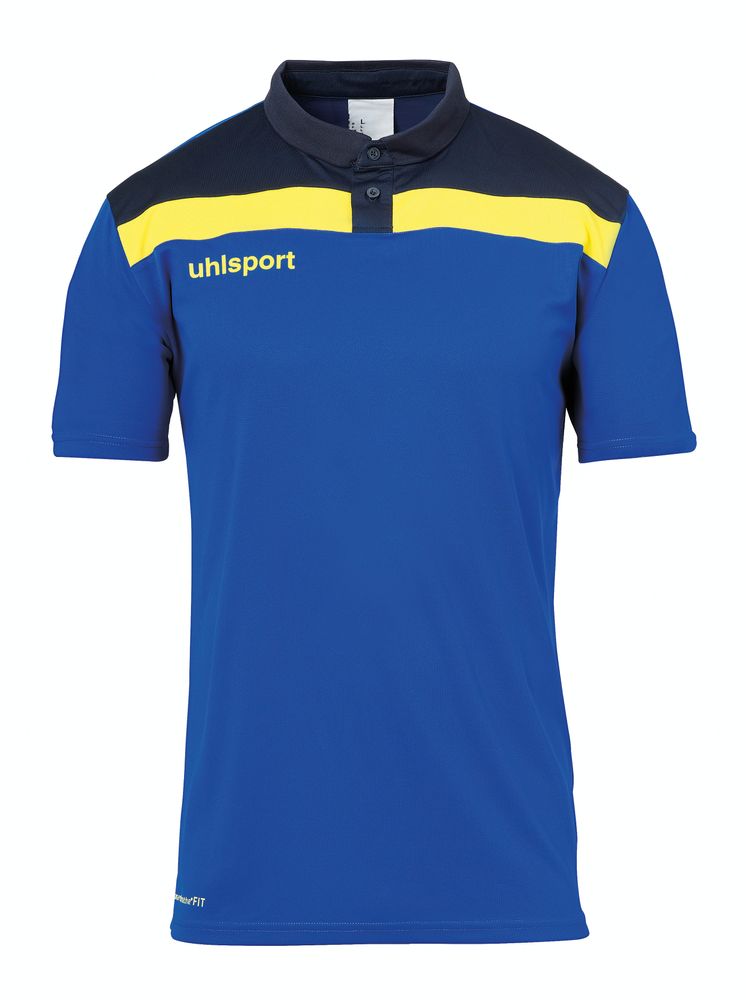Uhlsport Offense 23 Polo Shirt - azurblau/marine/limonenge