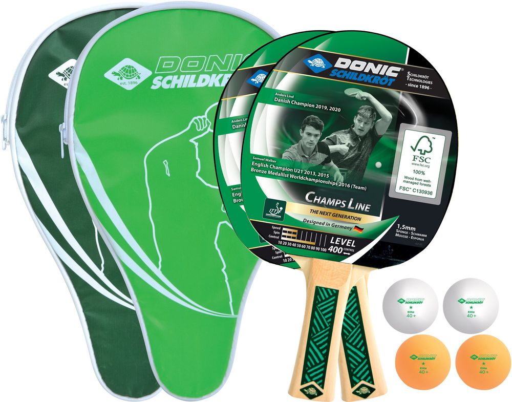 Donic Schildkröt TT-SET CHAMPS LINE 400 COVER SET, IM BL - Keine Farbe