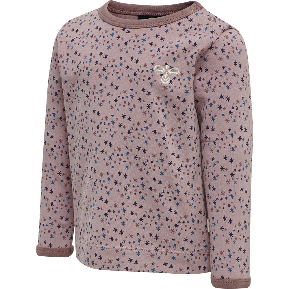 Hummel hmlSTAR T-SHIRT L/S - WOODROSE - 104 - woodrose