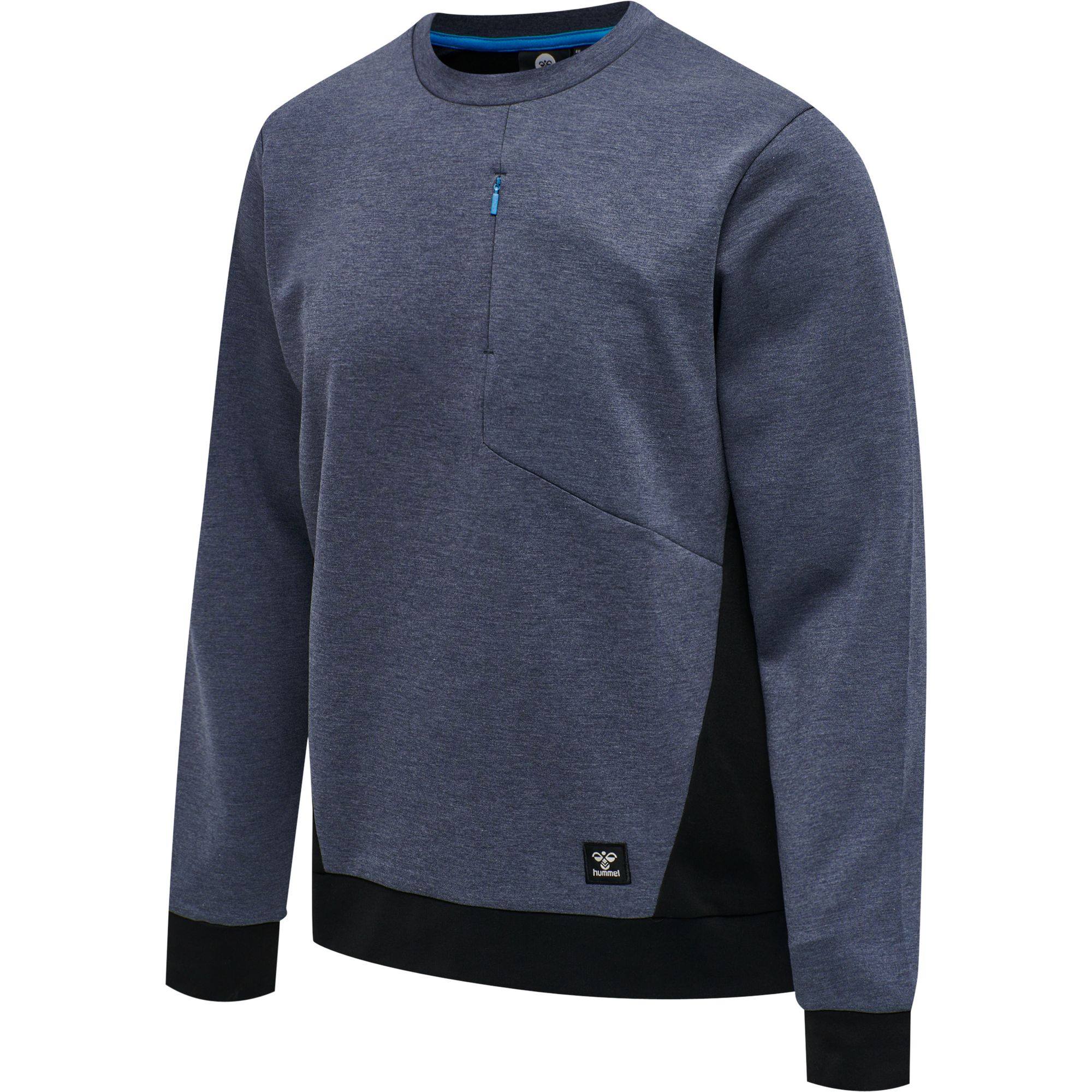 Hummel hmlTROPPER SWEATSHIRT - BLACK IRIS MELANGE