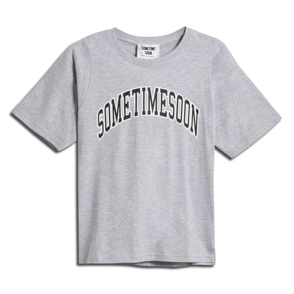 Hummel stsOCEAN T-SHIRT S/S - GREY MELANGE - 140 - grey melange