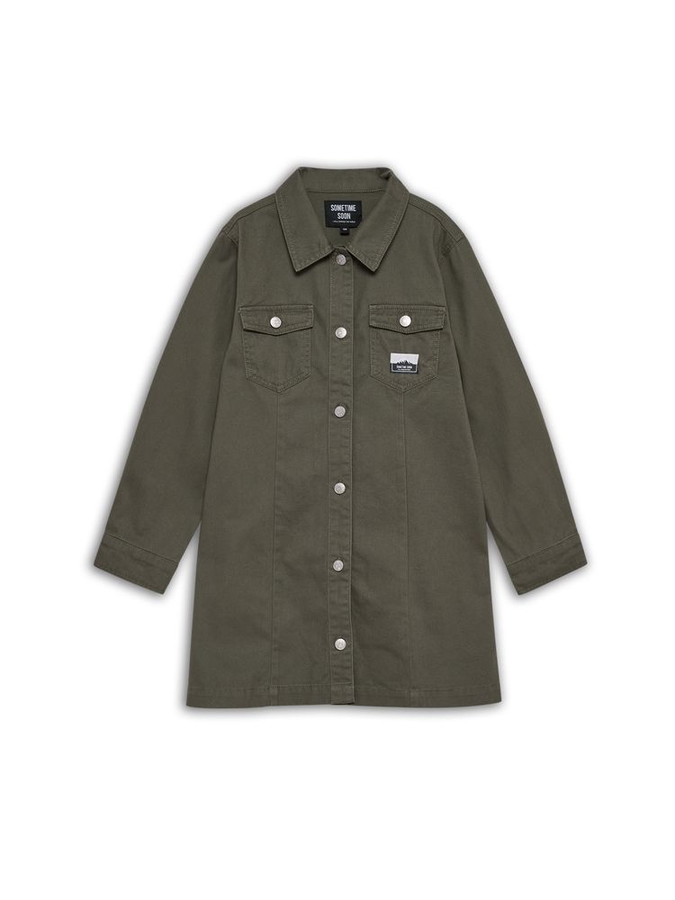Hummel stsAMARA DRESS - DUSTY OLIVE - 164 - dusty olive