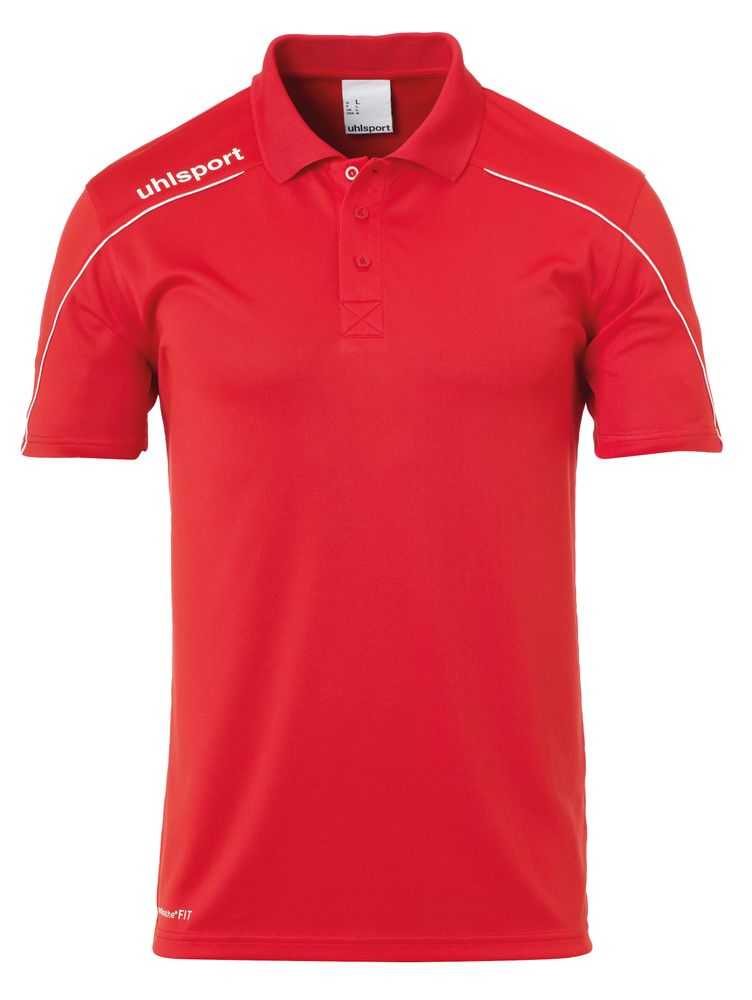 Uhlsport Stream 22 POLO SHIRT - rot/weiß