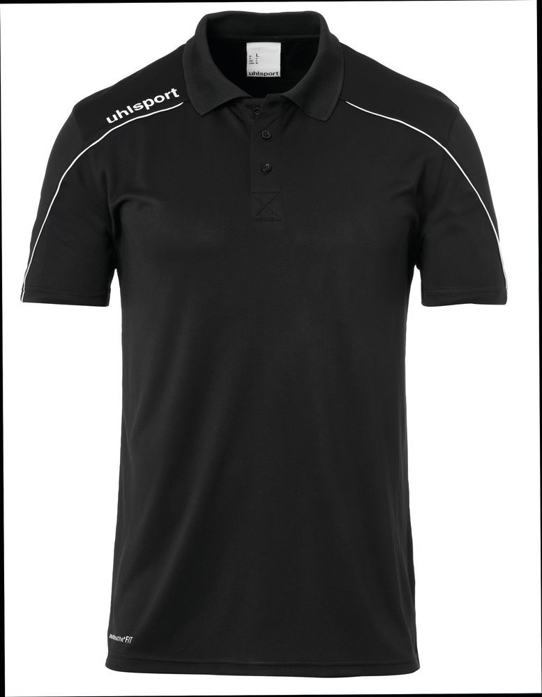 Uhlsport Stream 22 POLO SHIRT - schwarz/weiß